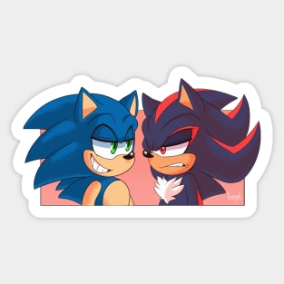 Sonic and Shadow Sticker